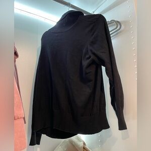 Black turtleneck sweater